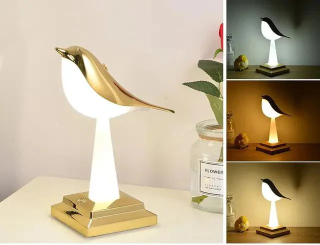 BirdLight - Tischleuchte - Tischlampe - Champagner Gold - Müller Mode