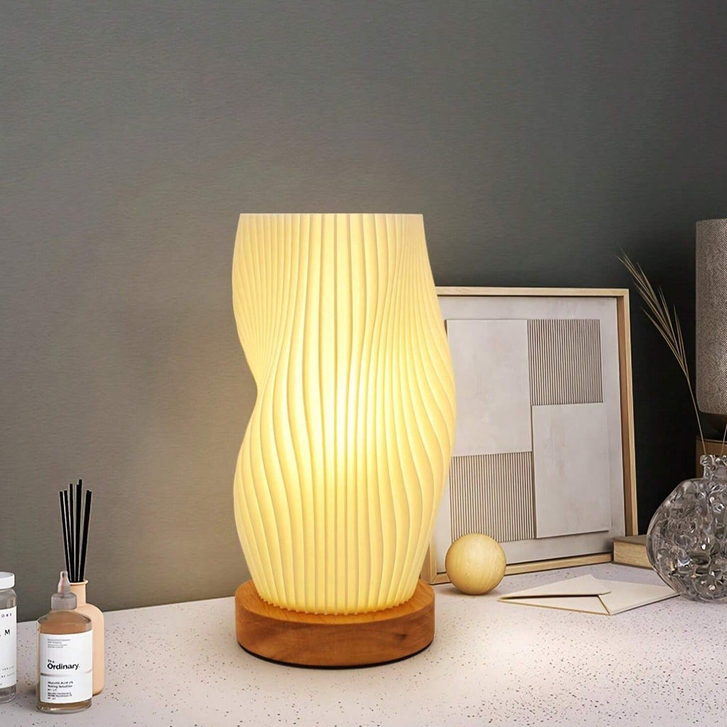 Incandia Wellenförmige Tischlampe