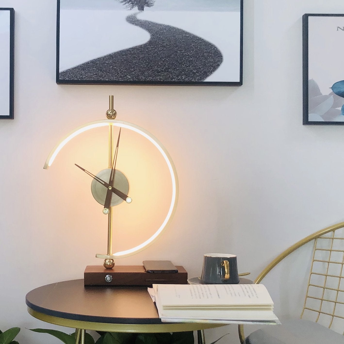 Phare Clock Tischlampe